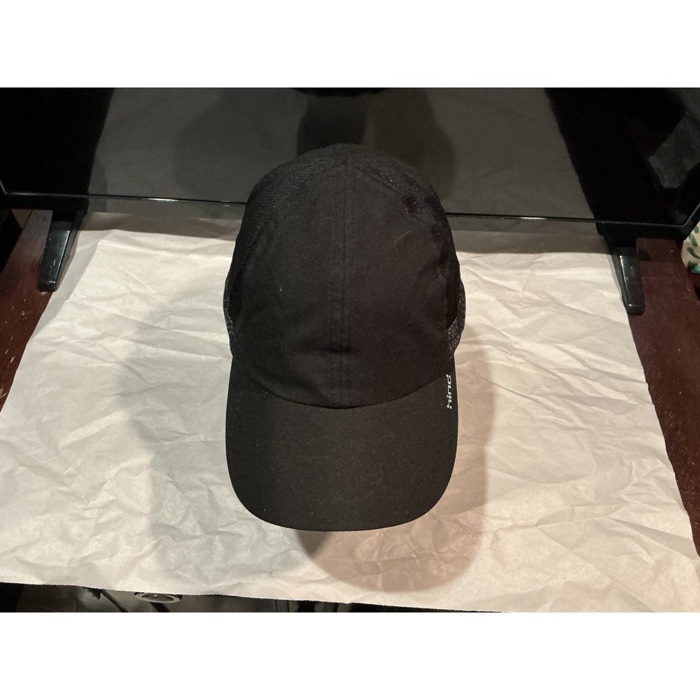 Hind Mens Running‎ Hat Black Mesh Performance Reflective Strap One Size Cap